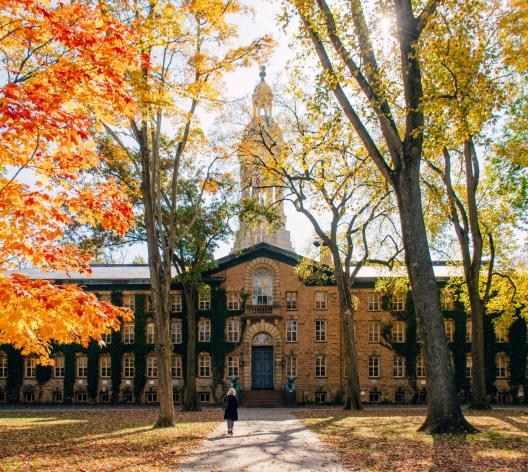 the Main Building of Princeton University at Front Gate  